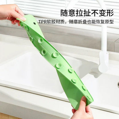 Silicone Sink Splash Guard with Suction Cups (size 14inch)