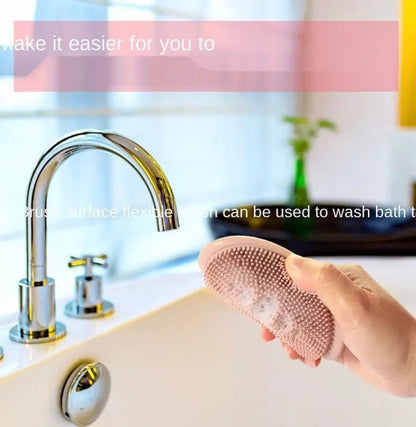 2 in 1 Silicone Soap Holder Double Sided Flexible Multifunctional
