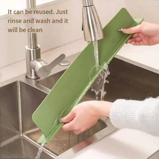 Silicone Sink Splash Guard with Suction Cups (size 14inch)