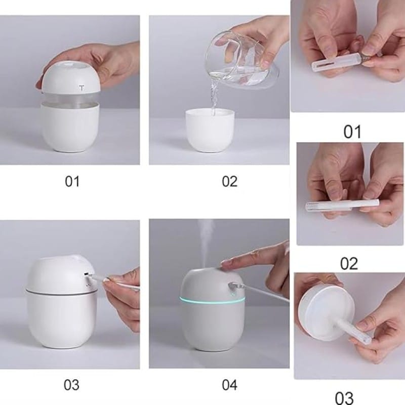3 In 1 Air Humidifier Essential Oil Aroma Diffuser For Home -Device Designed To Improve Indoor Air Quality And Ambiance