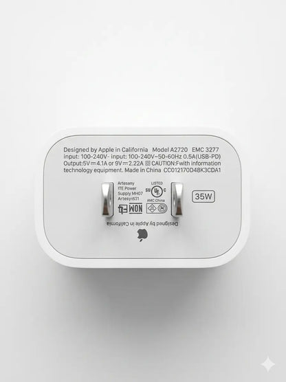 13 PRO MAX,12 PRO MAX,11 PRO MAX 35W type-C Fast Charging Power Adapter US Pin
