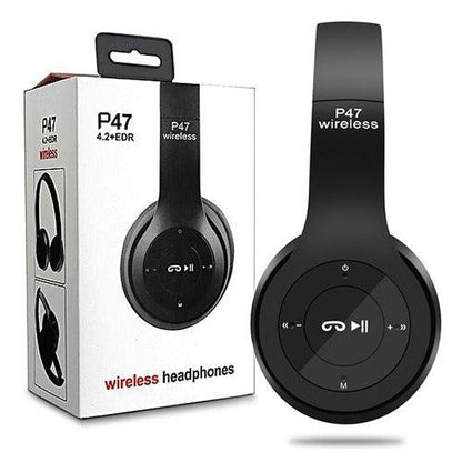 P47 Wireless High Quality Bluetooth Foldable Headset With Microphone
