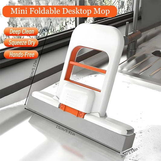Premium Portable Desktop Wet & Dry Cleaning Mop | Self‑Squeezing