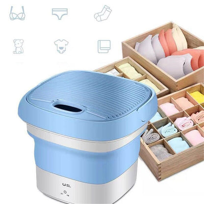 Portable Folding Semi Automatic Washing Machine Compact Lightweight Durable
