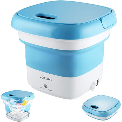 Portable Folding Semi Automatic Washing Machine Compact Lightweight Durable