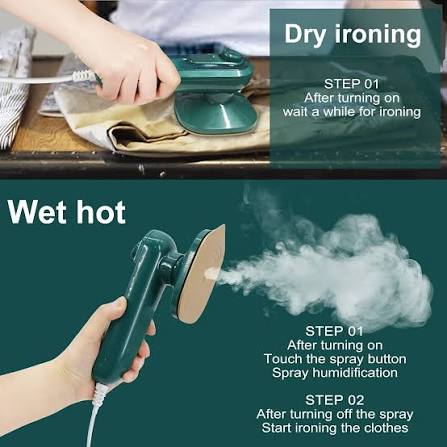 Portable Steam Iron | Professional Travelling Iron  With Spray