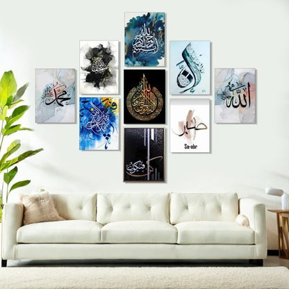 Home Decoration Item 9 Pcs Wall Decor Photo On Wall  Art Decor For Home Easy Set Up With Bothside Tape