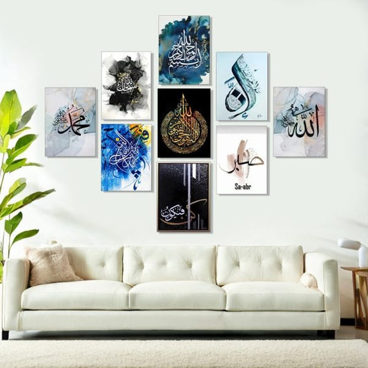 Home Decoration Item 9 Pcs Wall Decor Photo On Wall  Art Decor For Home Easy Set Up With Bothside Tape