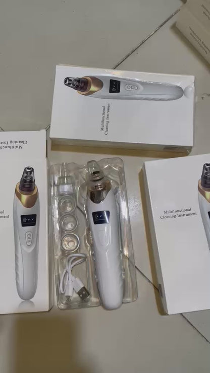 5in1 Blackhead Remover Machine Rechargeable | Face Vacuum Derma Suction