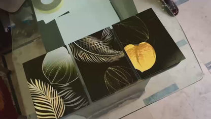 Set of 3 Premium Wall Art Photo Tiles – Modern Home Decor Sets